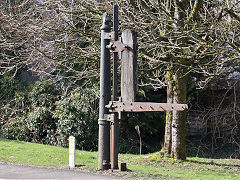 
Cemetery Road level crossing at SN 9886 0376, Aberdare, March 2021