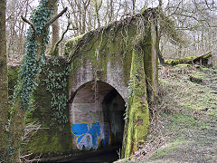 
The Taff Vale Railways' Dare Valley branch, Duffryn Dare Colliery spur and bridge, March 2021