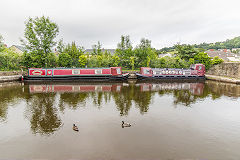 Previously a much deeper wharf, this is the last wharf in Brecon, June 2017