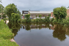 Watton Wharf, Brecon, owned by the canal company and the terminus of the Hay Railway, June 2017