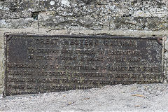 
GWR notice on the Canal bridge, Brecon, June 2017