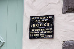 GWR notice, Gelli Crossing, Cymmer, August 2016