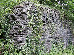 The bridge over the main tramway to old tips near Graig Cilfrew Colliery, July 2021