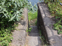 
Hafod Copperworks, steps to the workers river ferry, June 2023