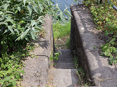 
Hafod Copperworks, steps to the workers river ferry, June 2023