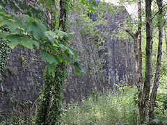 Hafod Copperworks tip tramway crossing the Swansea Canal, June 2023