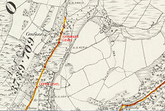 Cefnfaes tramway, 1876, © Crown Copyright reserved