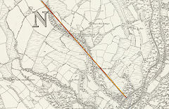 Tor Cefn Colliery lower section, 1876, © Crown Copyright reserved