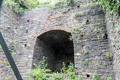 Neath Abbey Ironworks coke ovens and charging area, June 2018