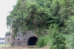 Neath Abbey Ironworks furnaces, June 2018