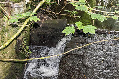 Neath Abbey Ironworks, Heol Draw weir, June 2018