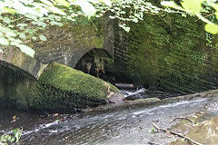 Neath Abbey Ironworks, Heol Draw weir, June 2018