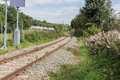 Neath and Brecon Railway looking towards Onllwyn at Aberdulais, September 2018