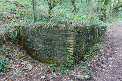 Cadoxton Colliery upper level tipping dock or base of a tank, September 2018