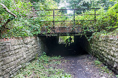 
Bridge used by Rhydding Colliery tramway under Vale of Neath Railway at Cadoxton, September 2018