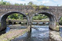 Tennant Canal aqueduct over the River Neath, Aberdulais, September 2018
