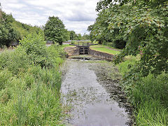 Neath Canal lock 9, Resolven, July 2022