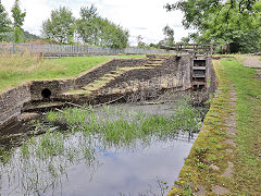 Neath Canal lock 10, Rheola, July 2022