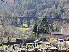 The Port Talbot Railway viaduct over Pont Rhydyfen, March 2025