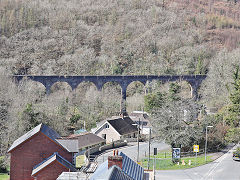 The Port Talbot Railway viaduct over Pont Rhydyfen, March 2025