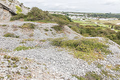 Port Eynon saltworks quarries, September 2015