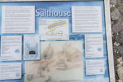 
Port Eynon saltworks information board, September 2015