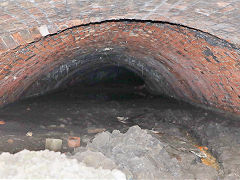 Smiths Canal tunnel at White Rock Copperworks, Swansea, June 2023