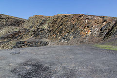 
St Brides slate quarry, Abereiddy Quarry, April 2015