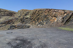 St Brides slate quarry, Abereiddy Quarry, April 2015
