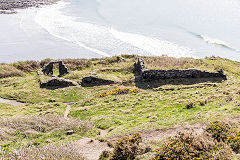 The workshops, St Brides slate quarry, Abereiddy Quarry, April 2015