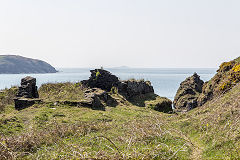 St Brides slate quarry, Abereiddy Quarry, April 2015