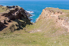 
Incline to lower quarry, Pen Clegyr Quarry, Porthgain, April 2015