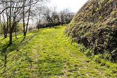Traction engine lane to Pentop, Porthgain, April 2015