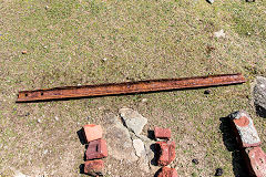 Rail in Lower Pen Clegyr Quarry, Porthgain, April 2015