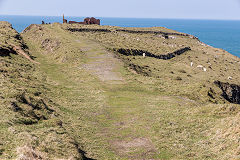 Tramway and 'Jerusalem Road', Pen Clegyr Quarry, Porthgain, April 2015
