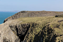 
Quarry waste tips, Pen Clegyr Quarry, Porthgain, April 2015