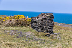 Watertank foundations, St Brides Quarry, Porthgain, April 2015