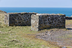 Watertank foundations, St Brides Quarry, Porthgain, April 2015