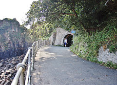 Third tunnel from Wiseman's Bridge, Saundersfoot, September 2021