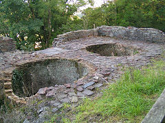 
Stepaside Ironworks blast furnace tops, Saundersfoot, September 2008