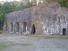 
Stepaside Ironworks furnace backs, Saundersfoot, September 2008