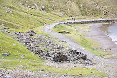 
The barracks and tramway, Britannia Copper Mine, Snowdon, April 2014