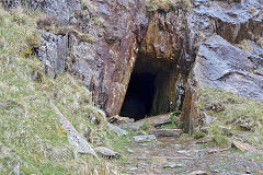 
The trial level, Britannia Copper Mine, Snowdon, April 2014