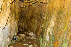 
The trial level, Britannia Copper Mine, Snowdon, April 2014