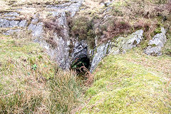 
Level at SH 6424 4545 on the Cnicht, Croesor Tramway, Gwynedd, April 2014