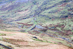 
Croesor Tramway junction, Croesor Tramway, Gwynedd, April 2014