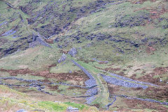 
Croesor Tramway junction, Croesor Tramway, Gwynedd, April 2014