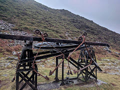 
Cwm Bychan aerial ropeway, January 2019, © Photo courtesy of Gwent Caving Club