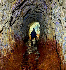 
Cwm Bychan Copper Mine, January 2019, © Photo courtesy of Gwent Caving Club