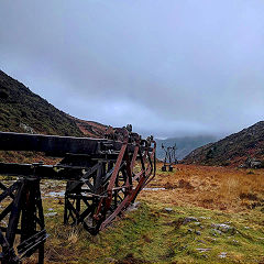 
Cwm Bychan aerial ropeway, January 2019, © Photo courtesy of Gwent Caving Club